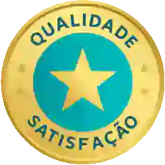 Selo ilustrativo representando 97% de satisfação dos clientes