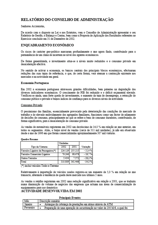 Relatório do conselho de administração 2002 - 2002 (1563)